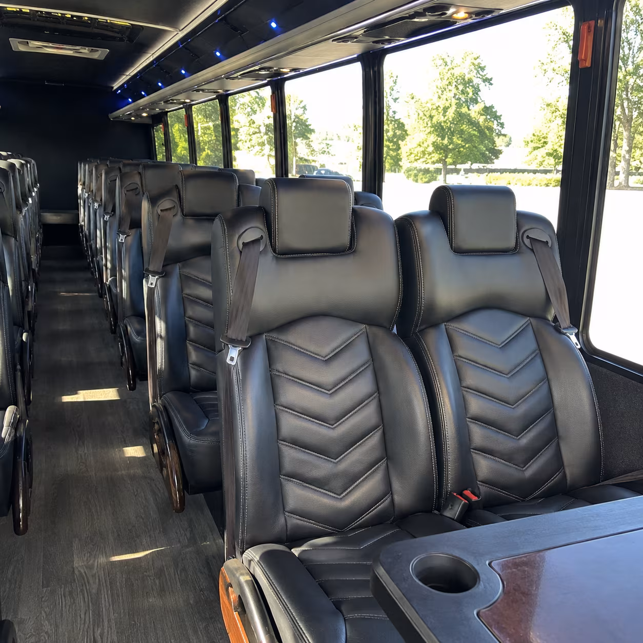 28 passenger minibus interior