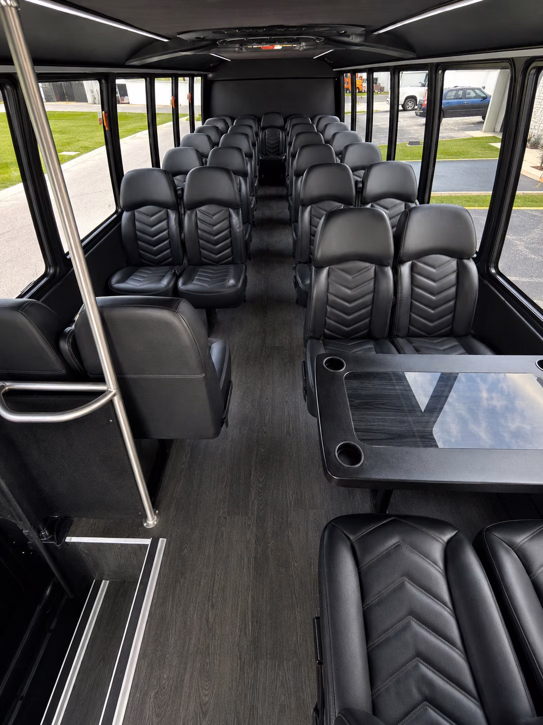 jackson 18 passenger minibus inside