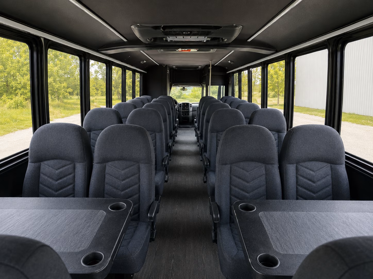 jackson 18 passenger minibus interior