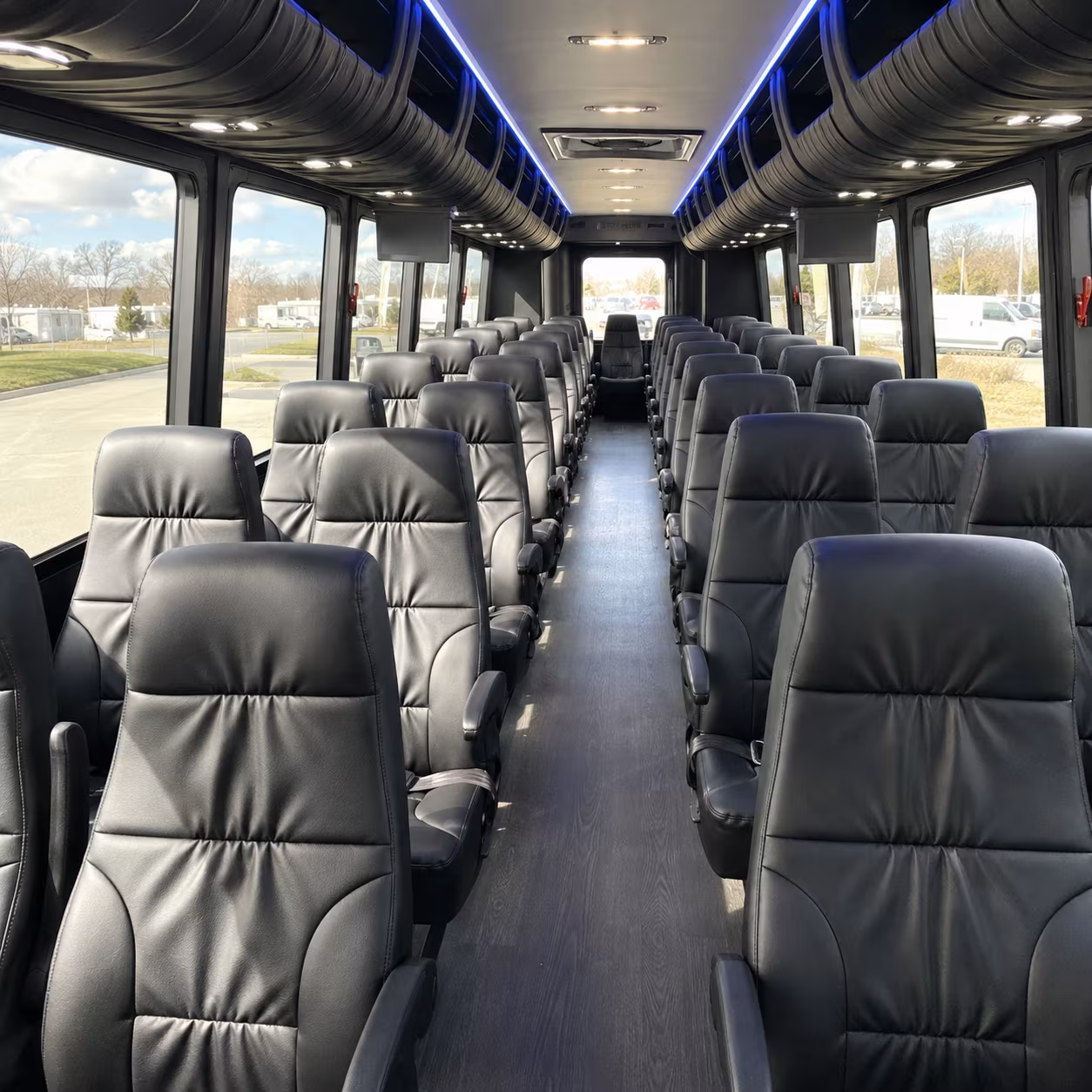 jackson 30 passenger minibus interior