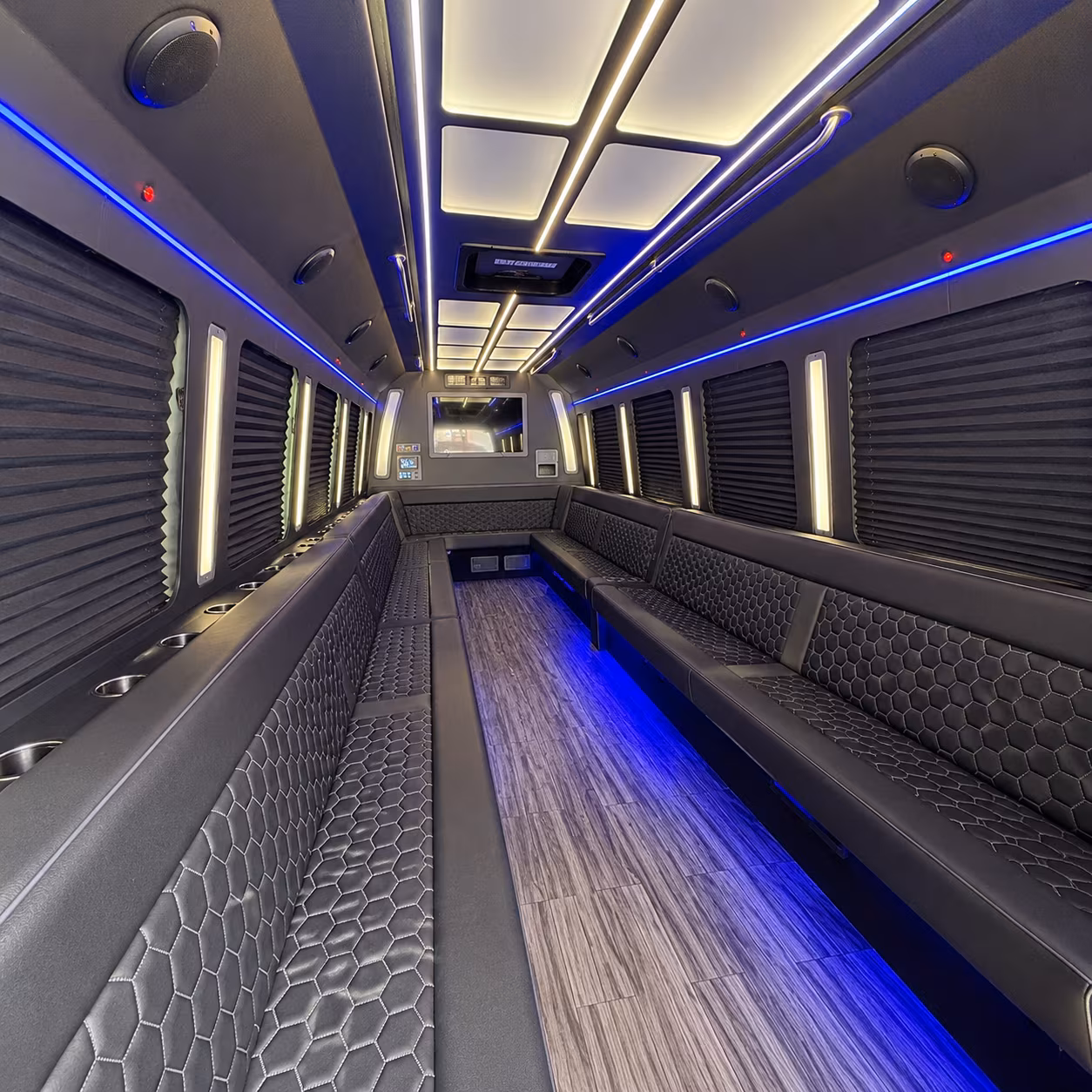 jackson 30 passenger party bus interior