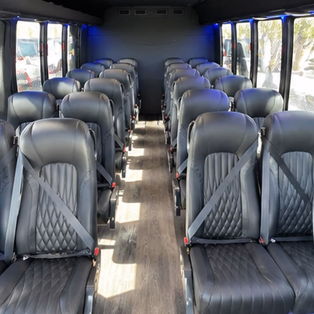 jackson 35 passenger minibus inside