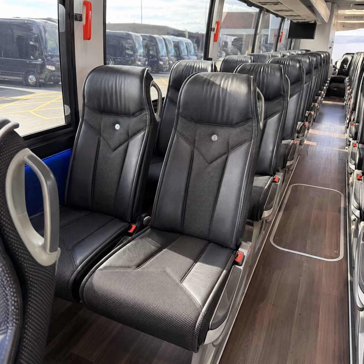 jackson 40 passenger charter bus interior
