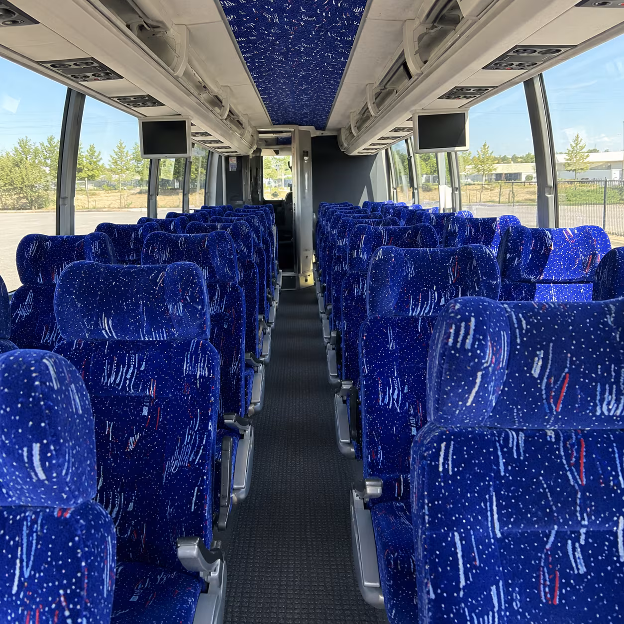 jackson 54 passenger charter bus interior