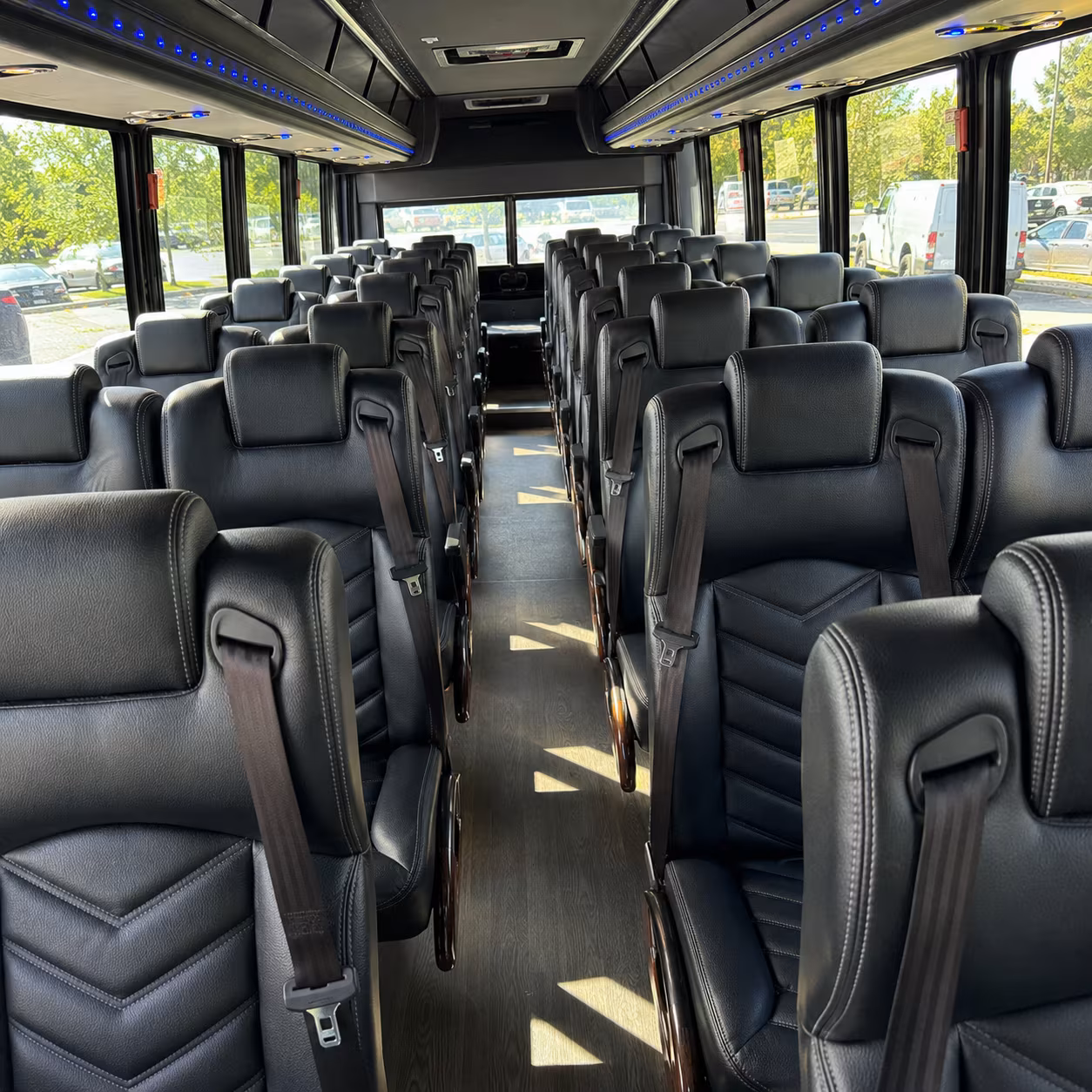 jackson sporting event transportation onboard seating